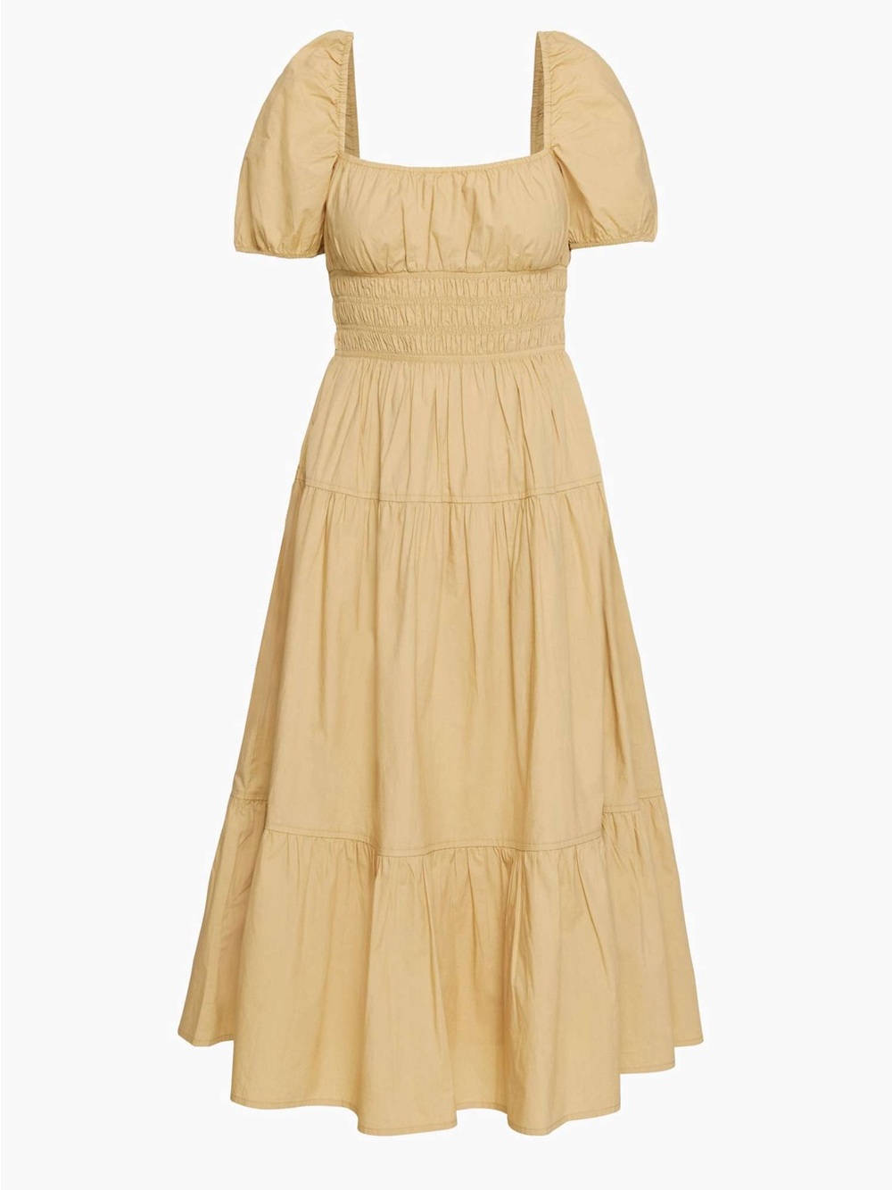 Aritzia Wilfred Allegoria Poplin Dress - Cotton Cream Midi Dress - Picture 6 of 10